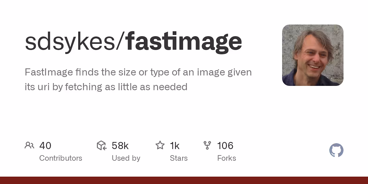  FastImage finds the size or type of an image given its uri by fetching as little as needed