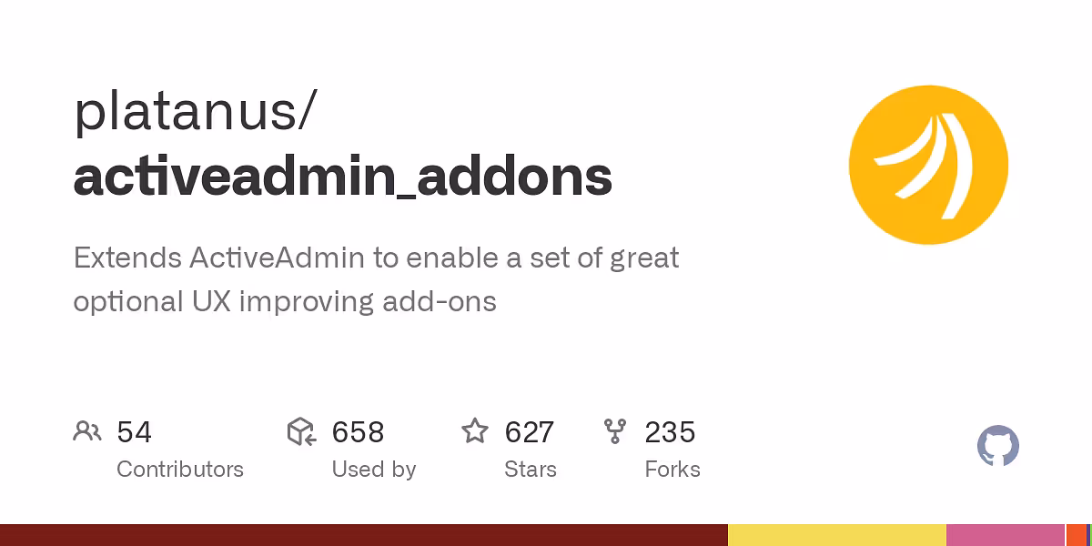 Extends ActiveAdmin to enable a set of great optional UX improving add-ons