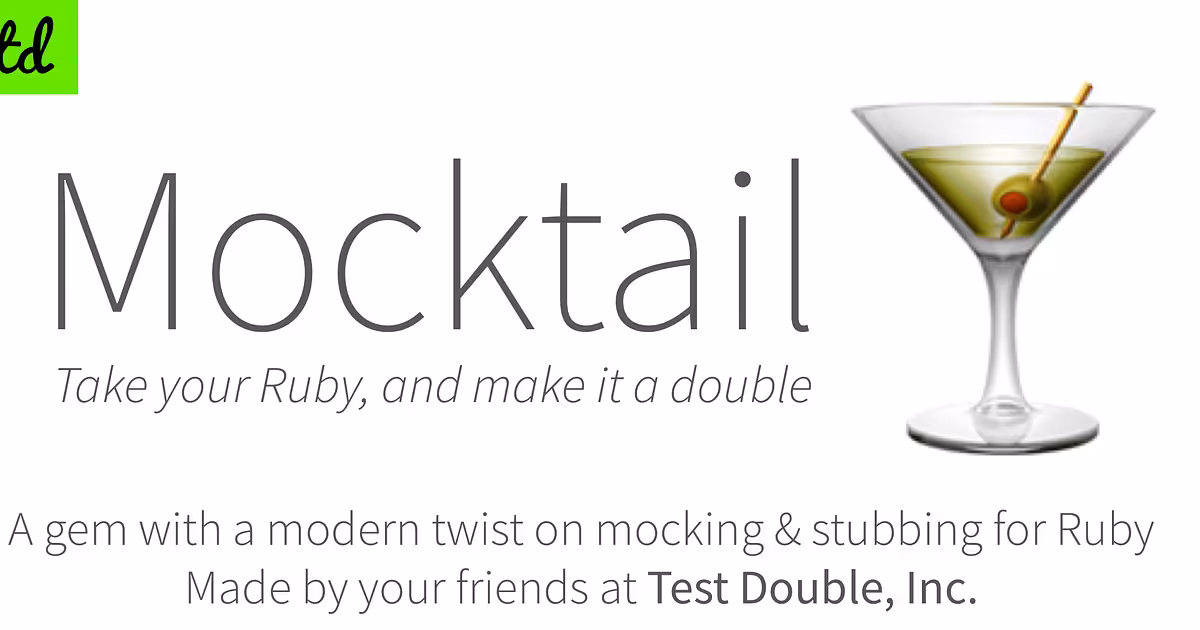 Mocktail is a test double library for Ruby
