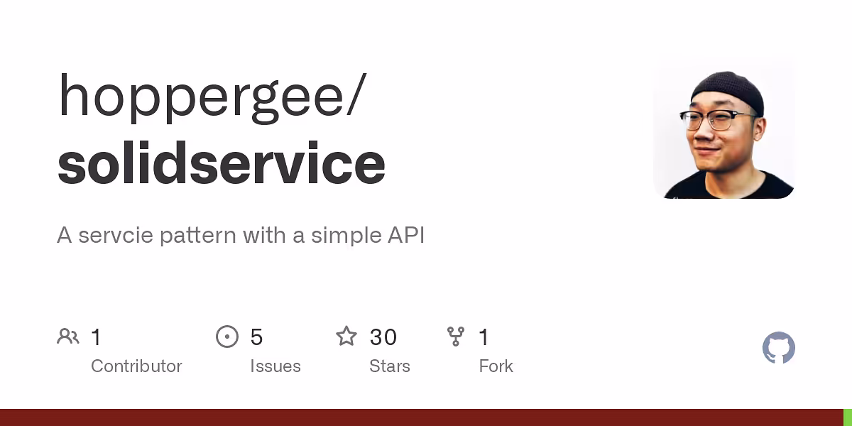 A servcie pattern with a simple API