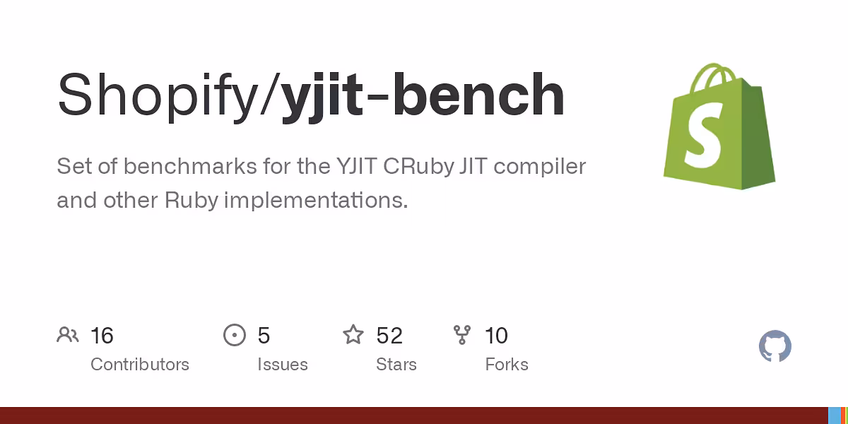 Set of benchmarks for the YJIT CRuby JIT compiler and other Ruby implementations.
