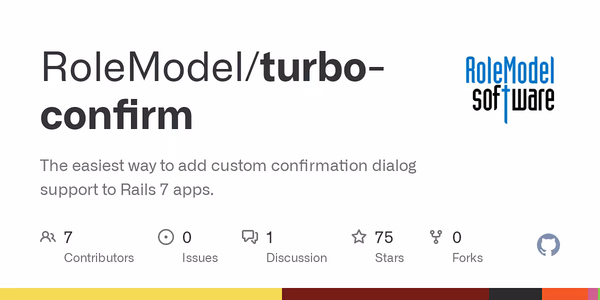 The easiest way to add custom confirmation dialog support to Rails 7 apps.