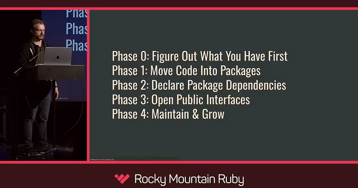 Modularizing Rails Monoliths One Bite at a Time by Marc Reynolds - YouTube