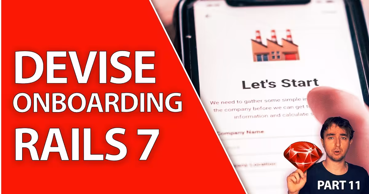 Devise Onboarding With Wicked Gem | Ruby On Rails For Beginners Part 11 - YouTube
