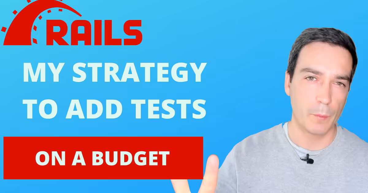 My strategy to add tests to an application if you are on a budget - Alberto Almagro