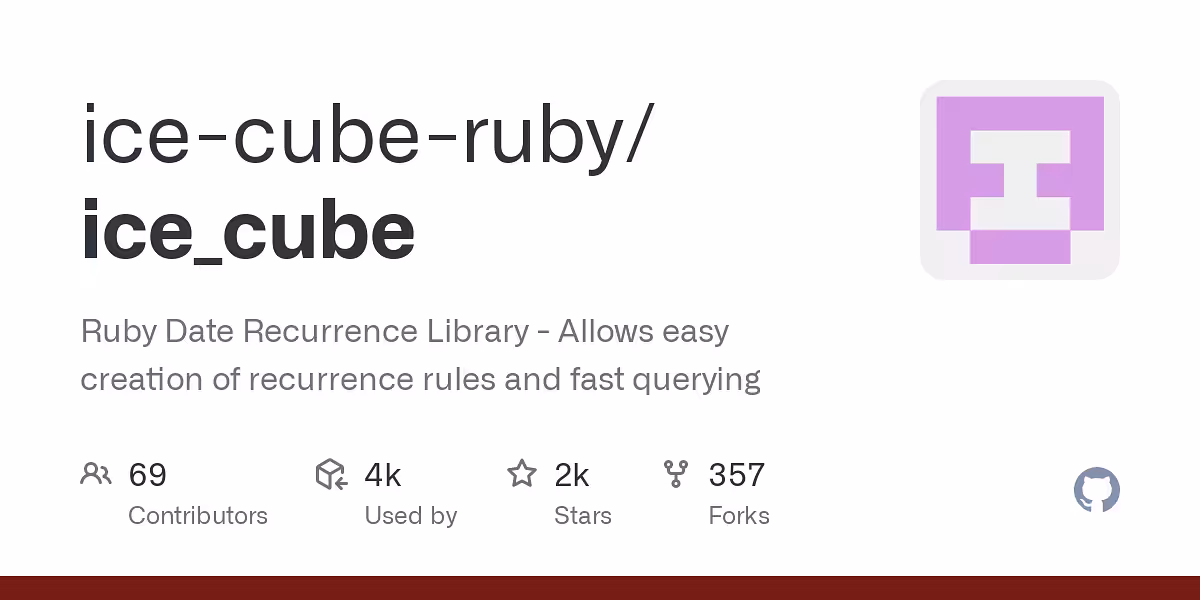 Ruby Date Recurrence Library - Allows easy creation of recurrence rules and fast querying