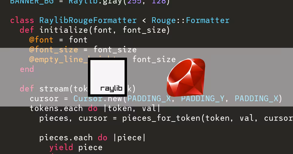 Creating Raspberry Pi applications with Raylib and Ruby