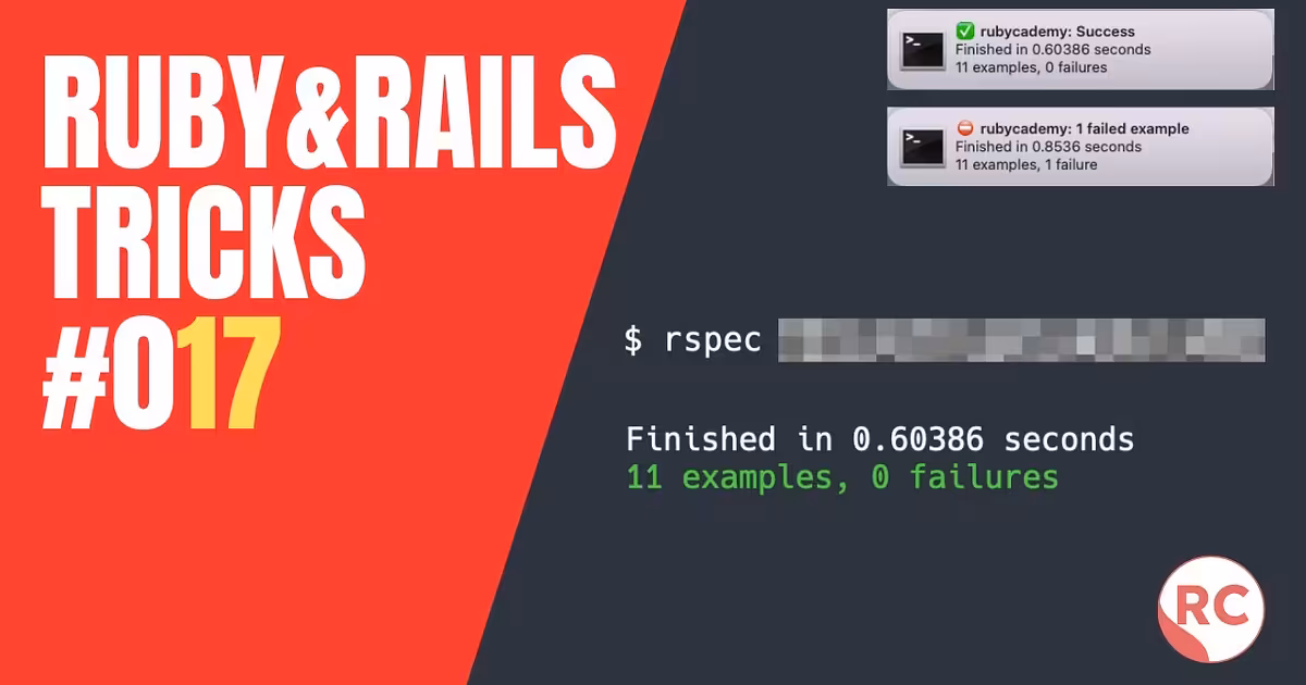 Learn how to send an RSpec report to the Notification Center - YouTube