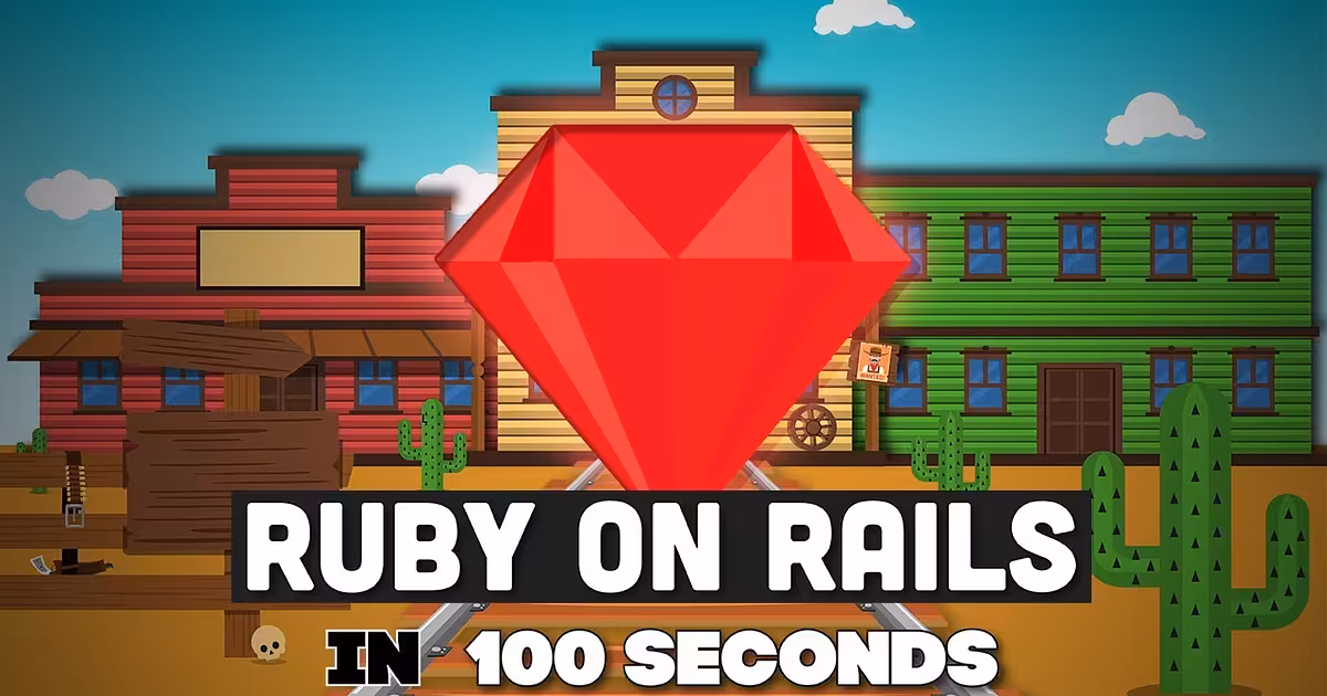 Ruby On Rails in 100 Seconds | Ruby On Rails for Beginners - YouTube
