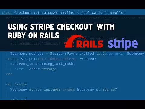 Using Stripe Checkout with Ruby on Rails - YouTube