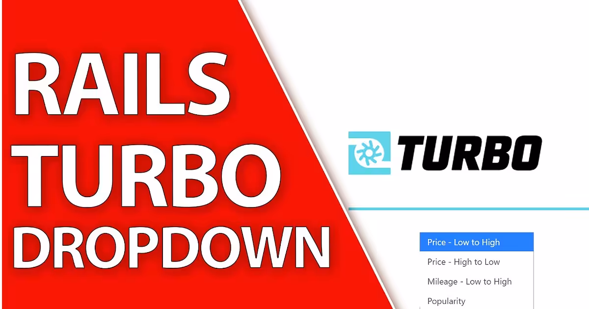 No Refresh Sorting Dropdowns with Turbo and Stimulus | Ruby on Rails 7 - YouTube