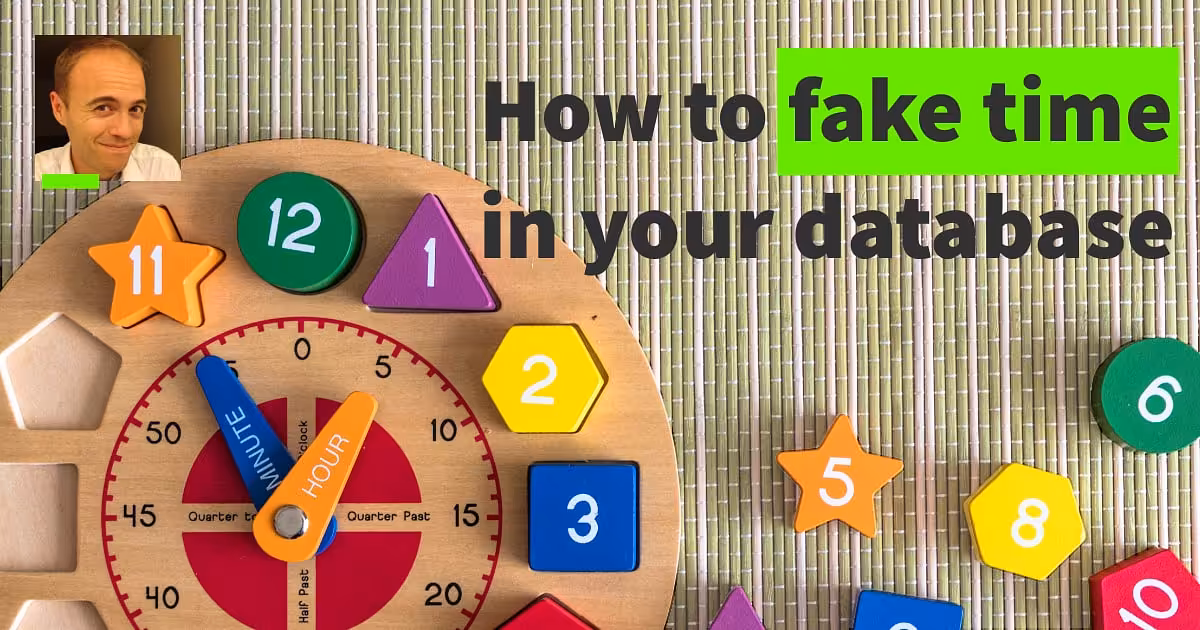 How to fake time in a Postgres database: And an example Ruby on Rails app, too!