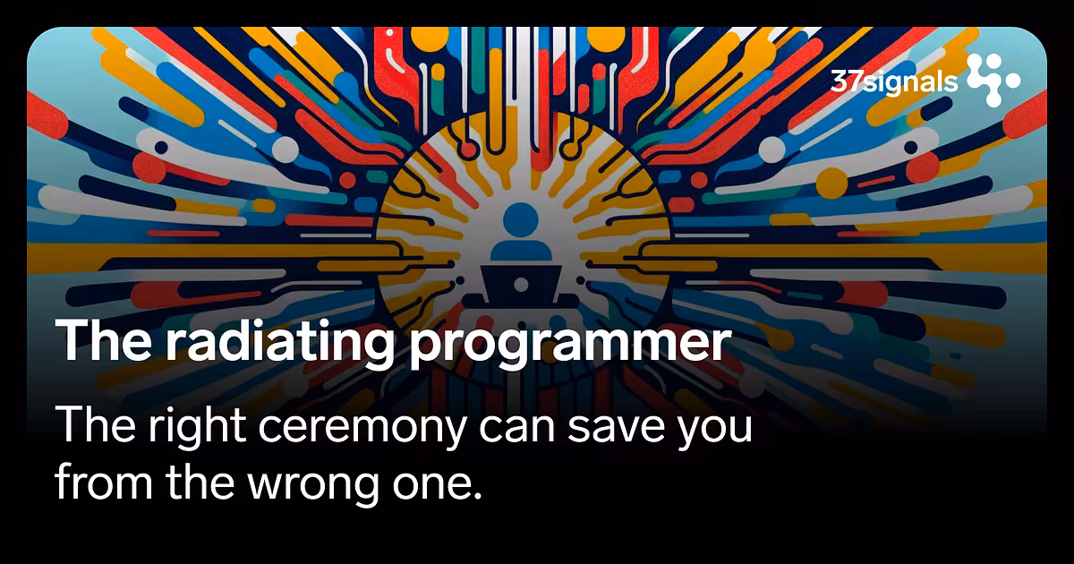 37signals Dev — The radiating programmer