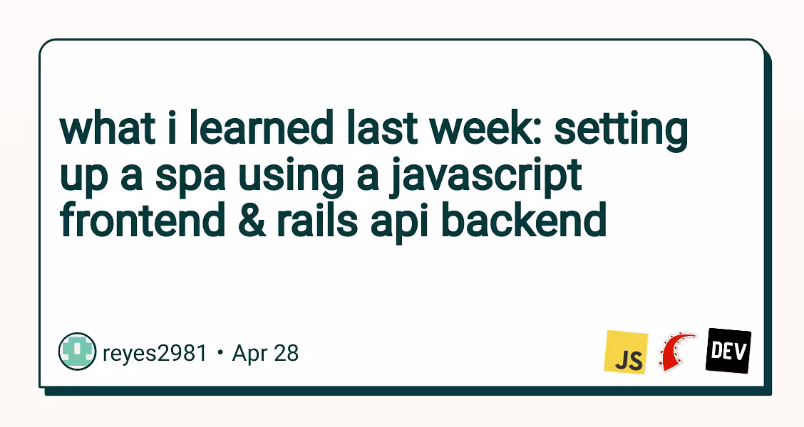 Setting up a SPA using a javascript frontend 
