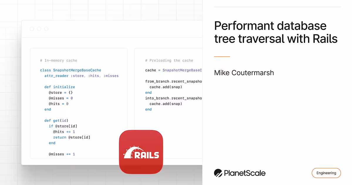 Performant database tree traversal with Rails