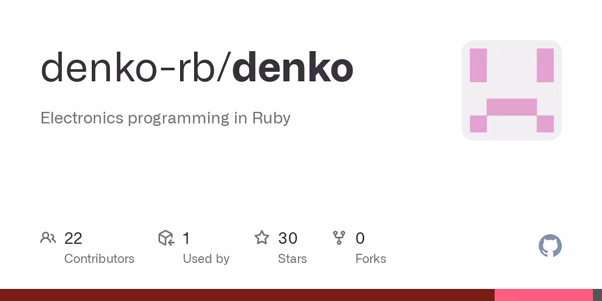 denko-rb/denko: Electronics programming in Ruby