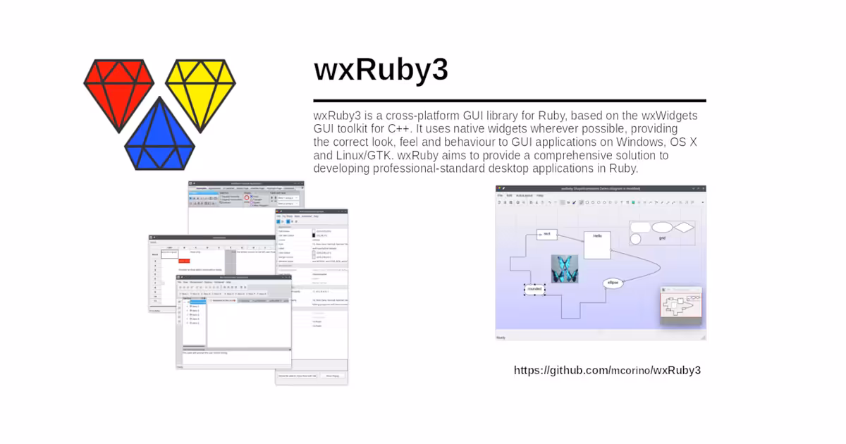 mcorino/wxRuby3: Ruby Cross-Platform GUI extension