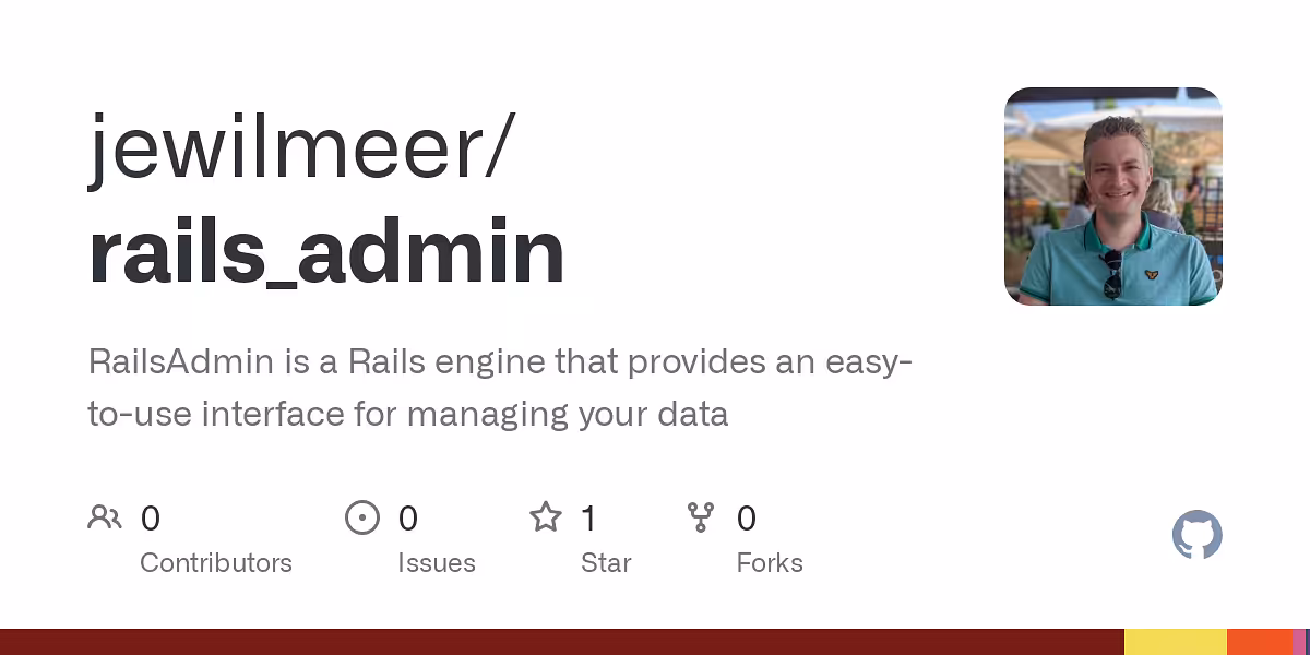 jewilmeer/rails_admin for  rails-8