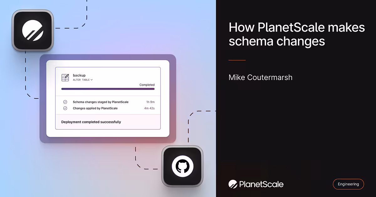 How PlanetScale makes schema changes