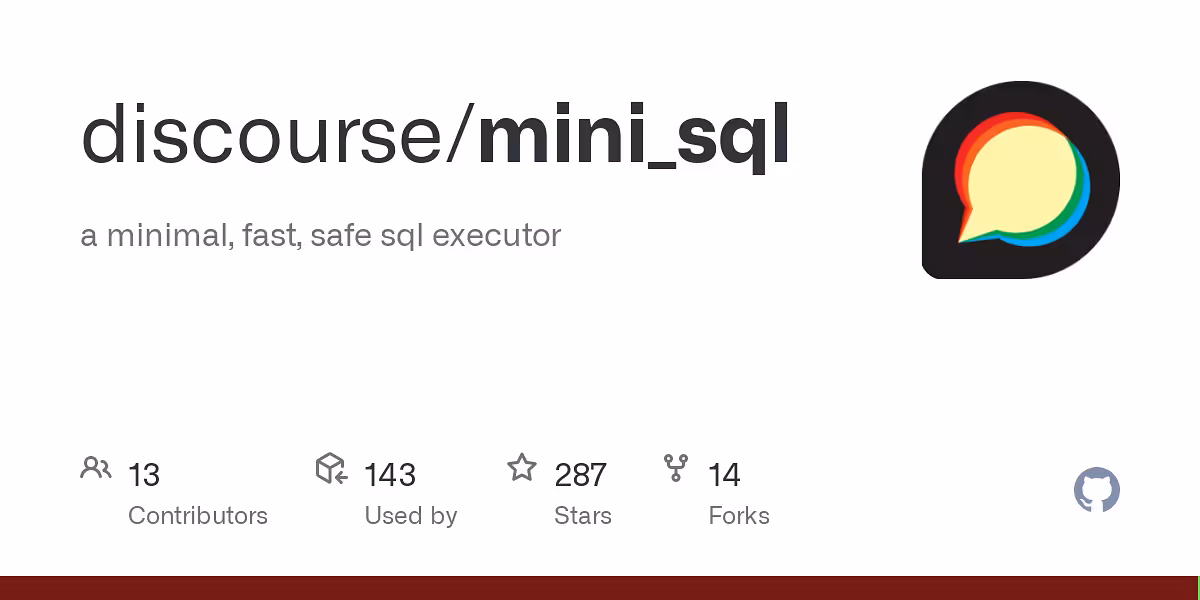 A minimal, fast, safe sql executor