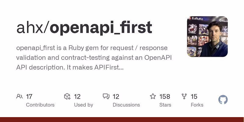ahx/openapi_first: openapi_first is a Ruby gem for request / response validation and contract-testing against an OpenAPI API description. It makes APIFirst easy and reliable.
