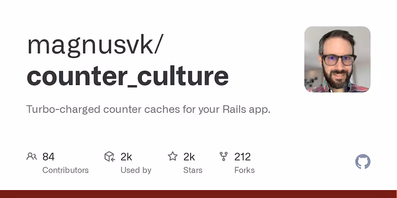 magnusvk/counter_culture: Turbo-charged counter caches for your Rails app.