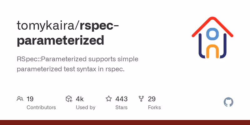 tomykaira/rspec-parameterized: RSpec::Parameterized supports simple parameterized test syntax in rspec.