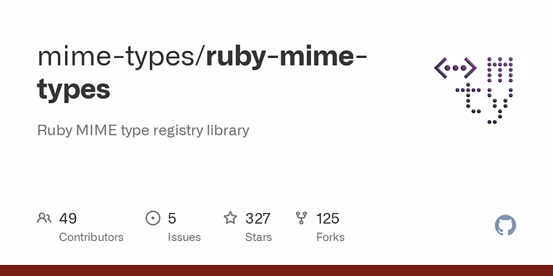 mime-types/ruby-mime-types: Ruby MIME type registry library