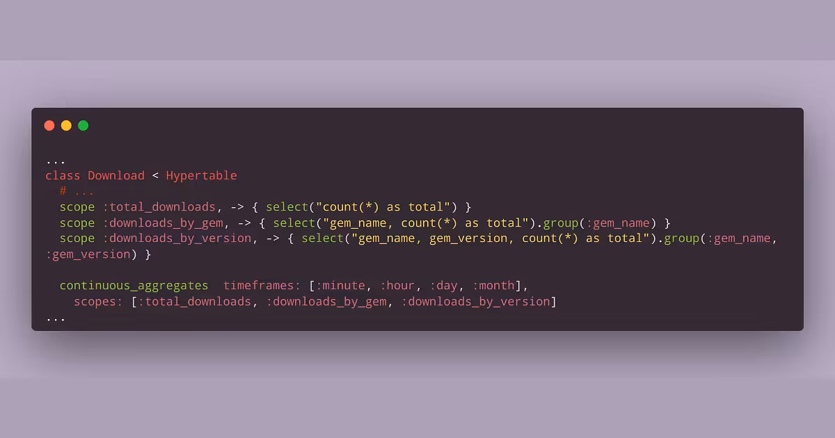 Building a Better Ruby ORM for Time Series and Analytics