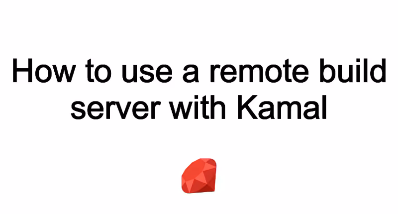 How to use a remote build server with Kamal