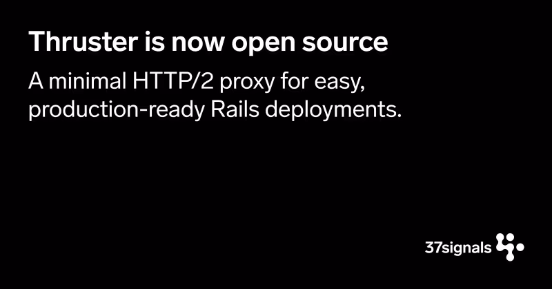 Thruster is now open source