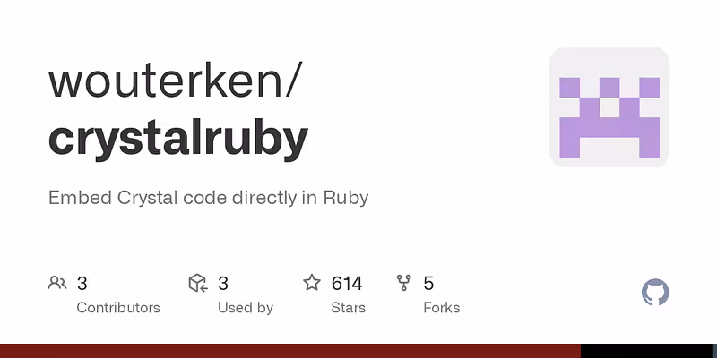 wouterken/crystalruby: Embed Crystal code directly in Ruby