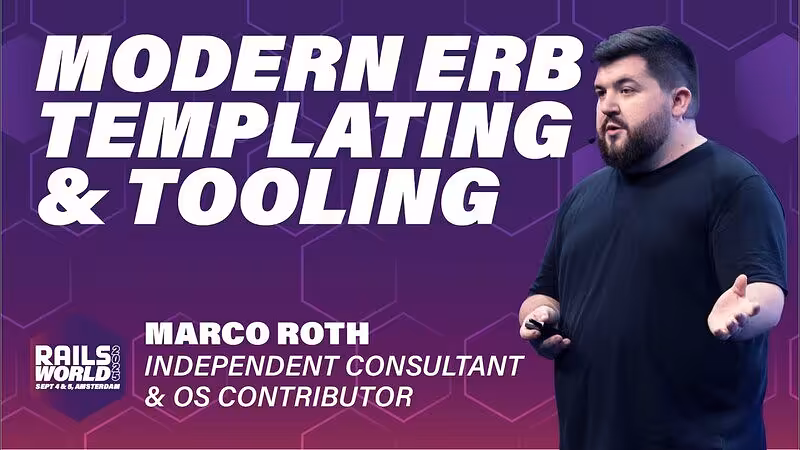 Marco Roth - Introducing ReActionView: An ActionView-Compatible ERB Engine - YouTube