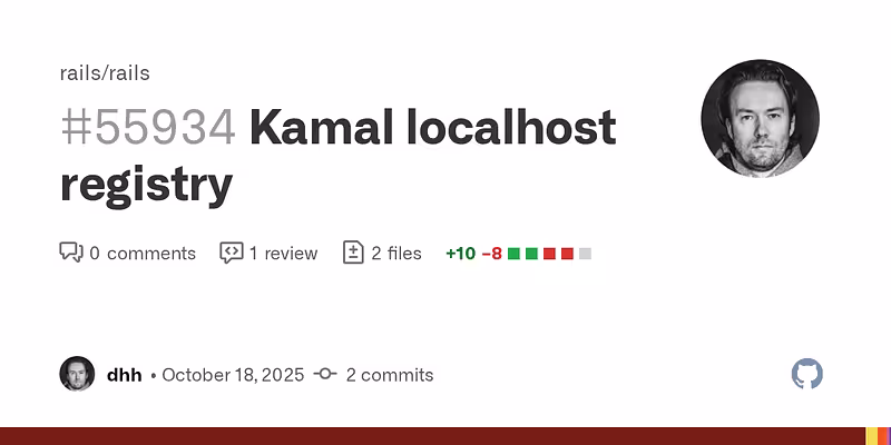 Kamal localhost registry by dhh · Pull Request #55934 · rails/rails
