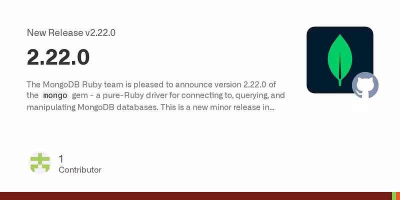 Release 2.22.0 · mongodb/mongo-ruby-driver