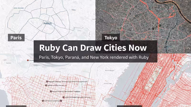 Ruby Can Draw Cities Now – Now open for 2026 sponsorships