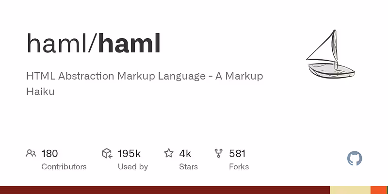 haml/haml: HTML Abstraction Markup Language - A Markup Haiku