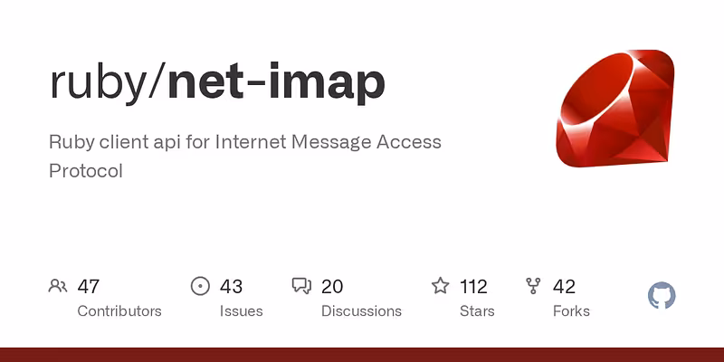 ruby/net-imap: Ruby client api for Internet Message Access Protocol
