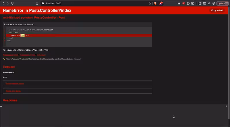 New in Rails 8.1: Bring Your Favorite Editor to Error Pages – Glauco Custodio – Software engineering, open source, community and passion
