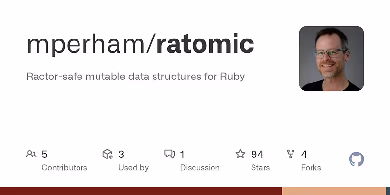 mperham/ratomic: Ractor-safe mutable data structures for Ruby