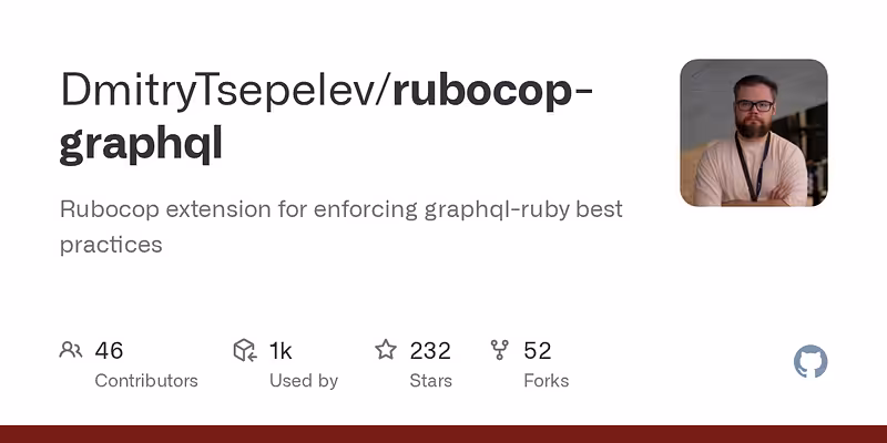 DmitryTsepelev/rubocop-graphql: Rubocop extension for enforcing graphql-ruby best practices