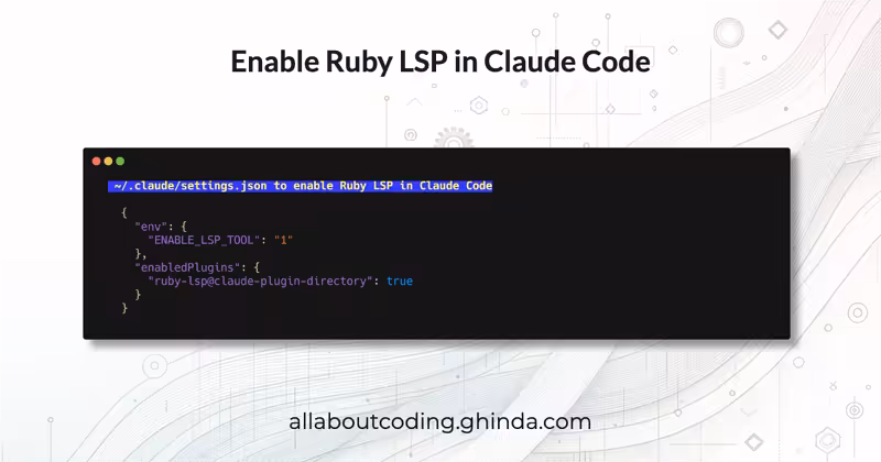 Enable Ruby LSP in Claude Code — Quick Setup Guide
