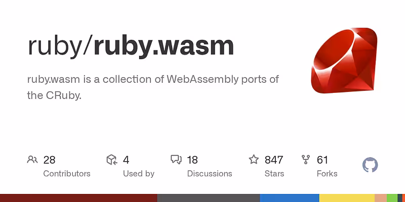 ruby/ruby.wasm: ruby.wasm is a collection of WebAssembly ports of the CRuby.