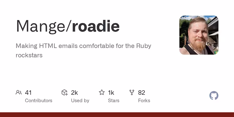 Mange/roadie: Making HTML emails comfortable for the Ruby rockstars