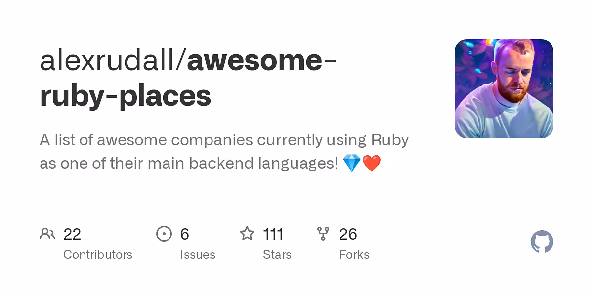 A list of awesome companies currently using Ruby as one of their main backend languages!