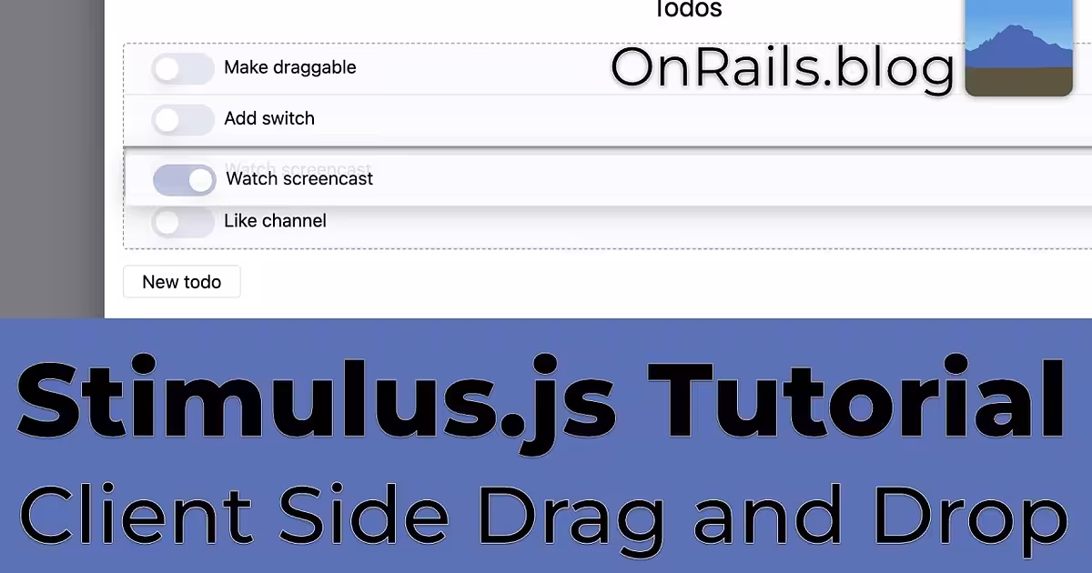 Drag and Drop on the Client Side with Stimulus.js - YouTube