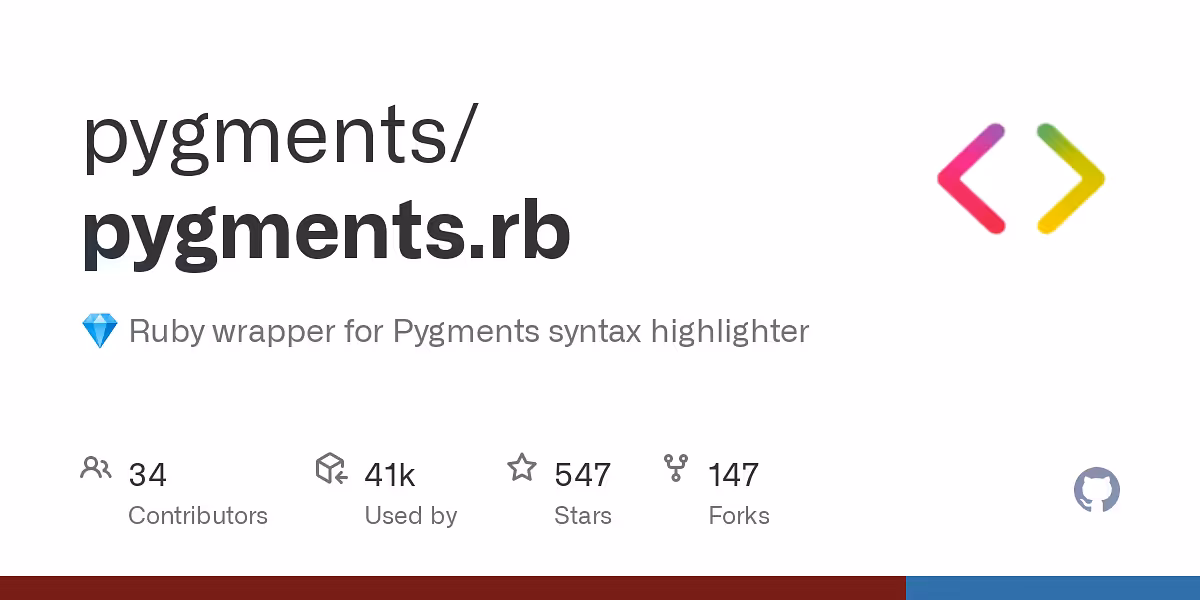  Ruby wrapper for Pygments syntax highlighter