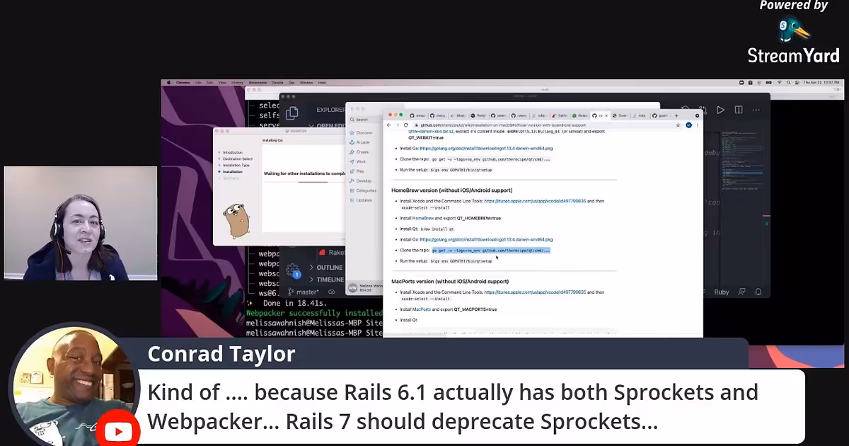 Live Coding 4/20 -- Upgrading Rails 5 to 6 part 2 - YouTube