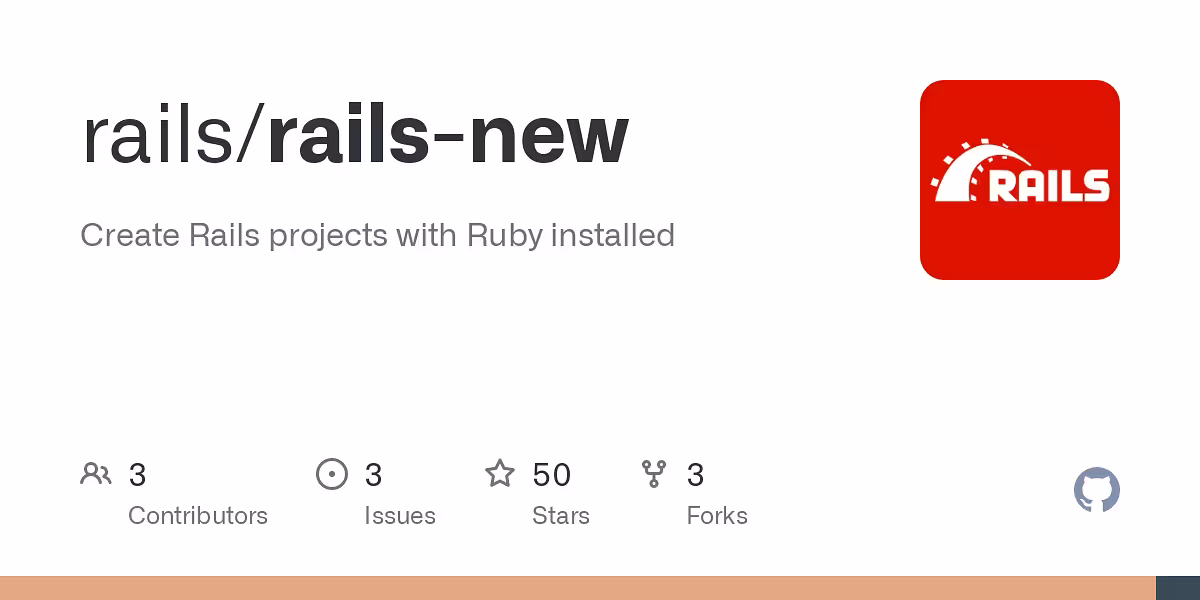 rails/rails-new: Create Rails projects with Ruby installed