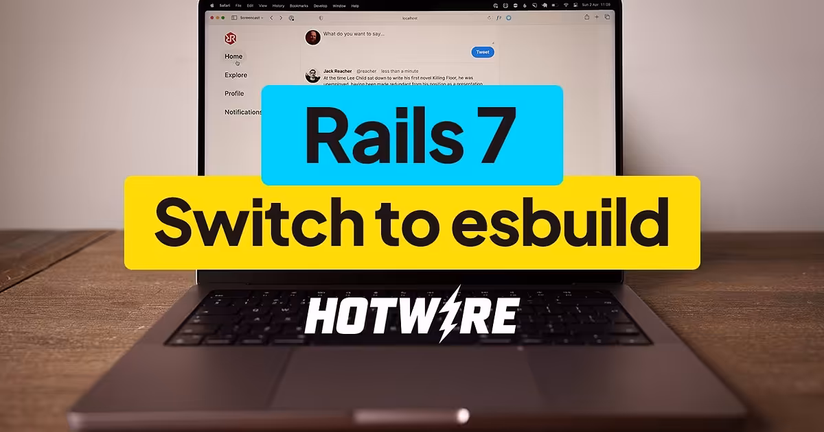 Moving away from importmaps to esbuild in Rails 7 - YouTube